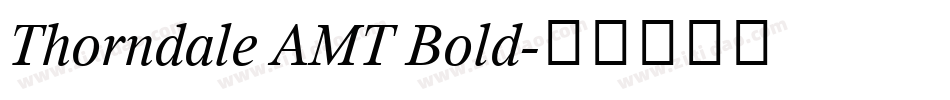 Thorndale AMT Bold字体转换